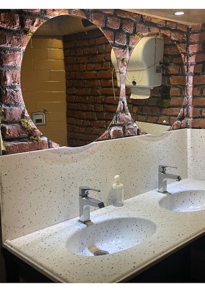 Ayna / Yuvarlak Ayna / Dekoratif Ayna / Banyo Aynası/konsol Aynası/45 Cm Çapında 45 X 45 Gümüş Anthome45 Gümüş
