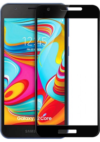 Ufo Samsung Galaxy A2 Core Uyumlu Ön Koruma Nano Ekran Koruyucu - Siyah