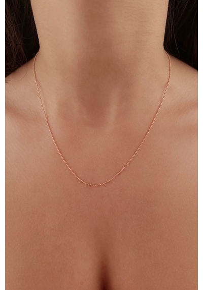 Fiyonk Kuyumculuk 14 Ayar Altın Rose Topçuk Zincir 1.00 MM 001