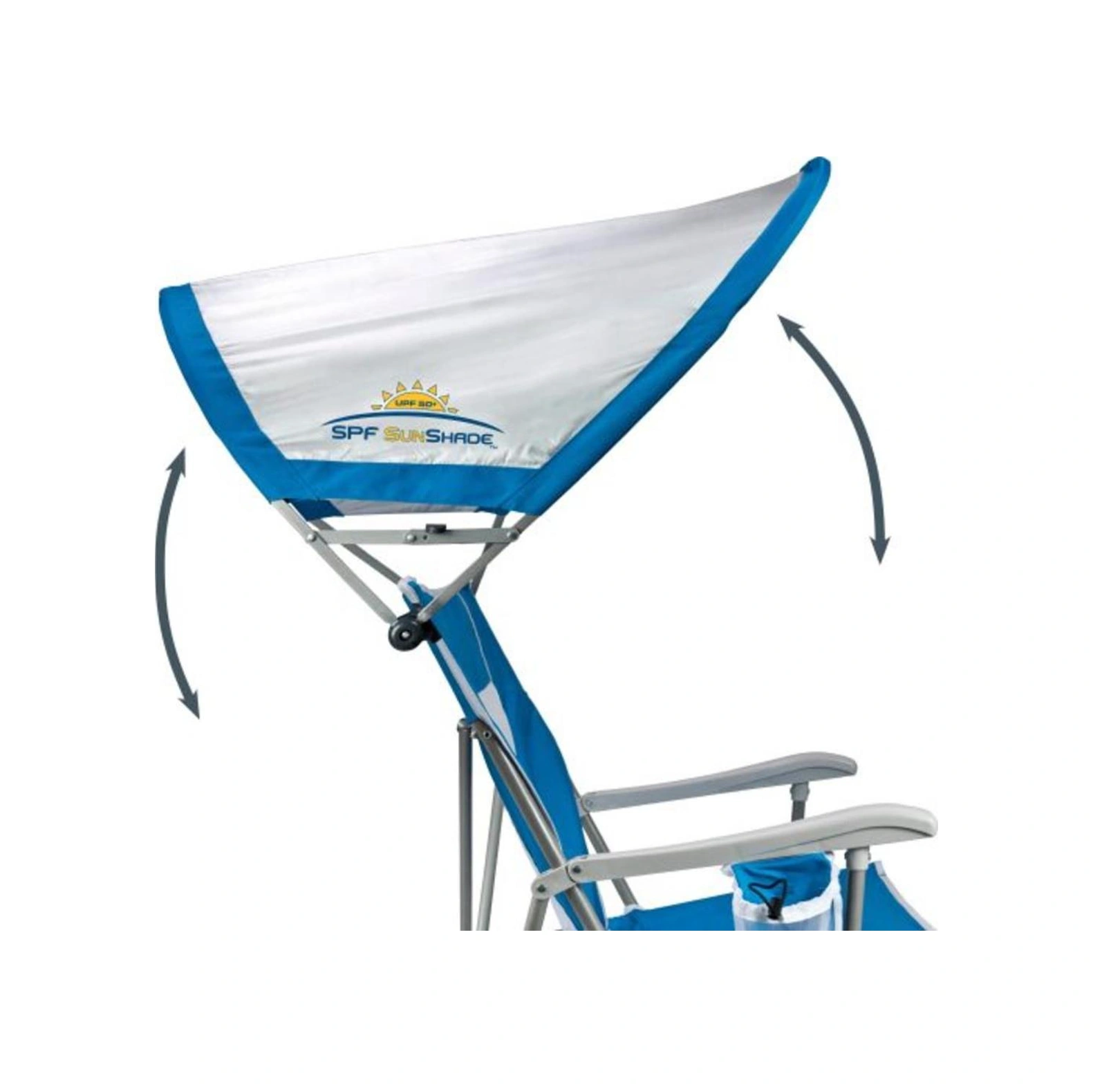 Gcı Waterside Sunshade Kaptan Koltuğu Mavi