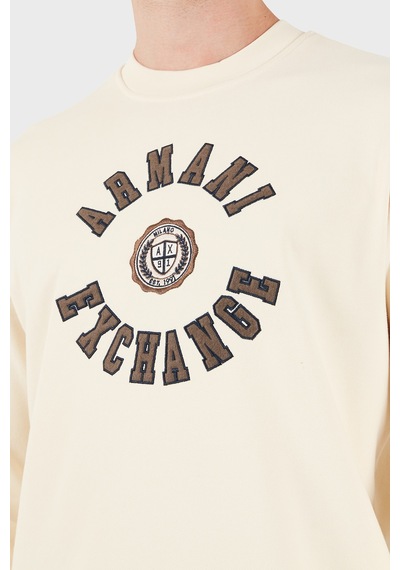 Armani Exchange Pamuklu Regular Fit Bisiklet Yaka Sweat Erkek Sweat Xm002913 Af26047 U1068 Krem Armani Exchange Pamuklu Regular Fit Bisiklet Yaka Sweat Erkek Sweat Xm002913 Af26047 U1068 Krem