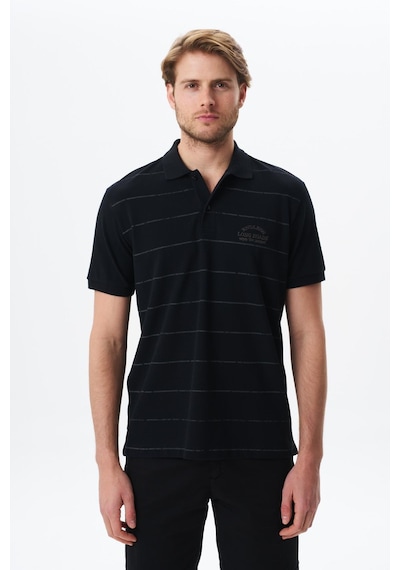 AR-MA Arma Erkek Basic Regular Fit % 100 Pamuk Pike Polo Yaka Tişört Y29374355702 Siyah