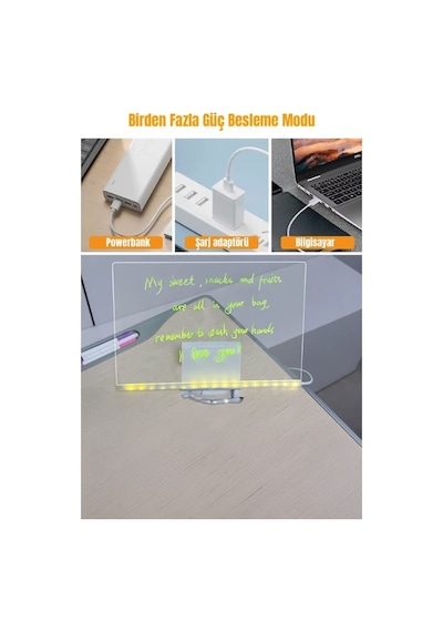 12 Inc Led Işıklı Çizim Tahtası Ayarlanabilir Stant Ve Kalemleri Çizim Tahtası 30x20 5131 4160980