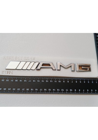 Mercedes 140 Uyumlu Amg Krom Bagaj Yazısı Düz Tip 3m 3d Abs