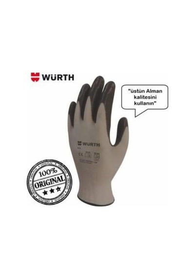 Würth Iş Güvenlik Eldiveni Mekanikçi Eco Siyah 9 Diğer