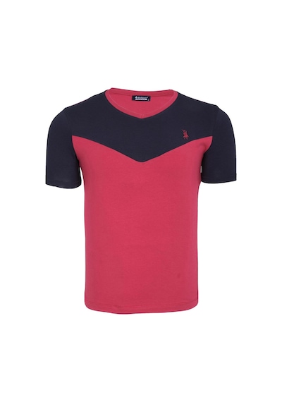 T8591 Dewberry Mens T-shırt-açık Bordo Açık Bordo