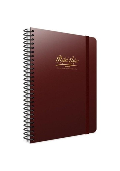 Metal Notes Spiralli Defter A4 100 Yp. Kareli 4472 Karışık Renk