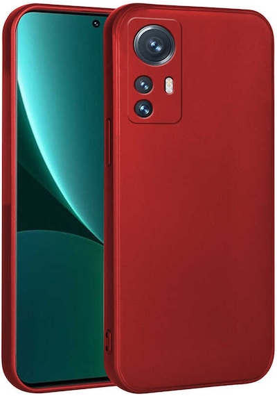 Mi 12 Lite Kılıf Tchs Premier Silikon Kapak - Kırmızı Kirmizi