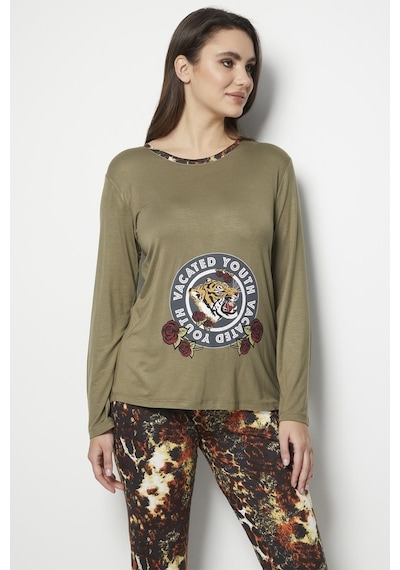 Doremi Bayan Pijama Takımı Haki