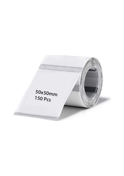 50 X 50 Mm Şeffaf Termal Etiket 150 Adet - Phomemo M110/m120/m150/m200/m220/m221 150