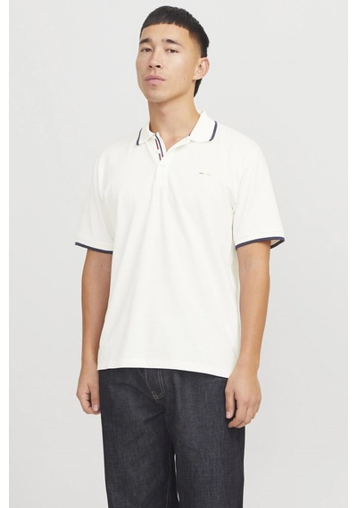 Jack & Jones Jprblualves Erkek Polo Yaka Tişört 12274681 Beyaz