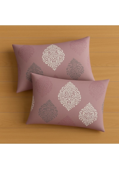 Lionas Desenli Pamuklu Yastık Kılıfı 2 Adet 50 X 70cm Lila