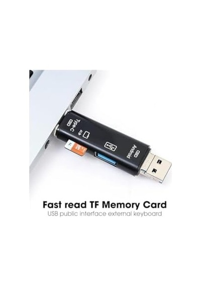 A-5068 Type-c To Usb 3.0 Flash Otg Veri Aktarım Sd Tak Çalıştır Kart Okuyucu Çevirici