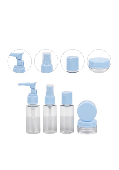 Mey İthalat Taşınabilir 5 Parça Seyahat Kozmetik Seti 30 Ml Sızdırmaz Diğer