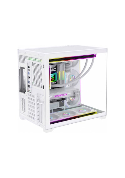 Alpha Royal 7x Argb Fan Kumanda Ve Kontrolcü Atx Boş Bilgisayar Kasası Beyaz