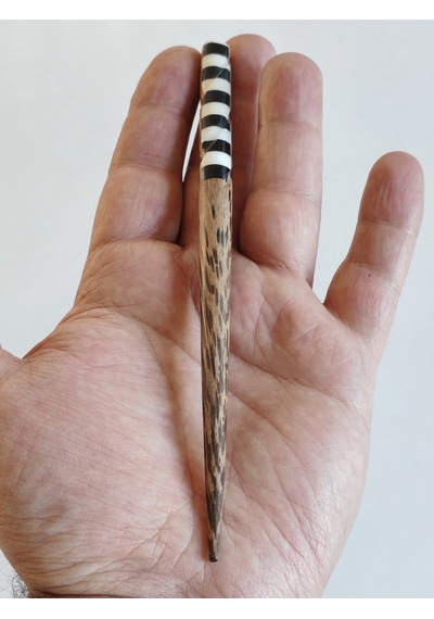 Geometrik Kontrastlı Sedef Ve Bambu Saç Çubuğu Çok Renkli
