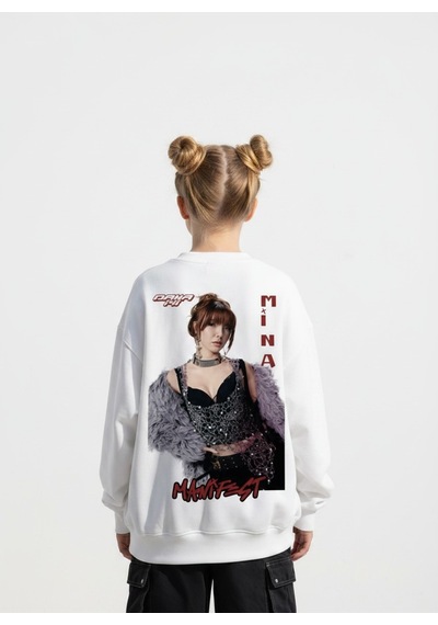 Seabubbles Manifest Mina Kız Çocuk Sweatshirt BEYAZ