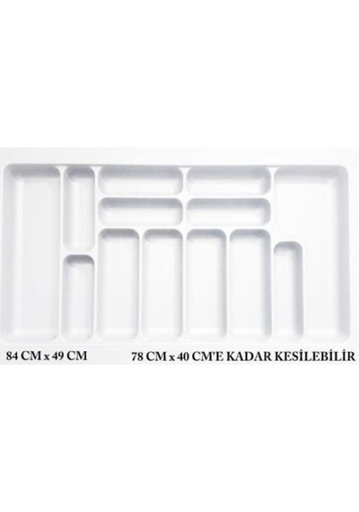 S-2289-w Çekmece Içi Kaşıklık Beyaz - 74x49 S-2289-w Beyaz
