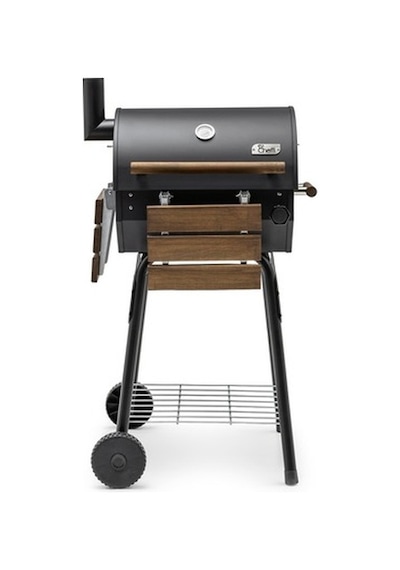 Grillord 50 Kömürlü Barbekü 1 Adet Döküm Izgaralı + Hediye Seti Siyah