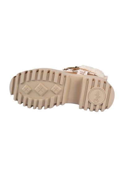 Bot Kadın 1622594 Buffalo Aspen Com Mıd Warm - Vegan Nubuck/fur - Beige/cognac Çok Renkli
