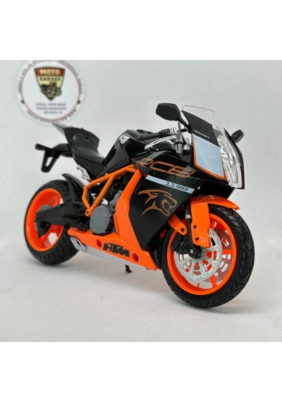 Ktm Rc8 1198 1:12 Diecast Motosiklet Modeli Siyah Turuncu Koleksiyonluk Spor Motor