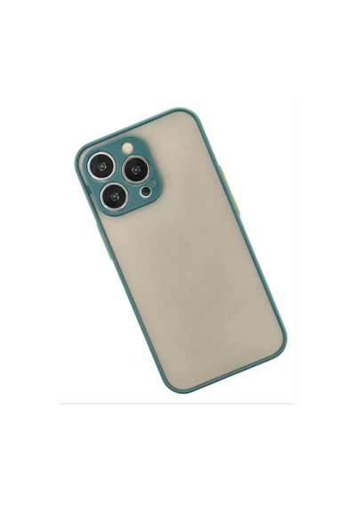 Newface Apple İphone 15 Pro Max Kılıf Montreal Silikon Kapak - Yeşil