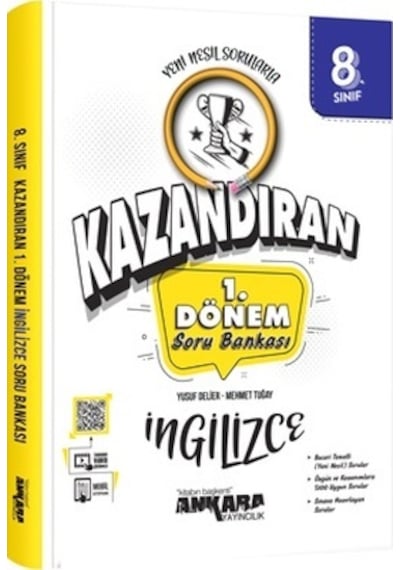 8. Sınıf LGS İngilizce 1. Dönem Kazandıran Soru Bankası  -  Mehmet Tuğay  -  Ankara Yayıncılık