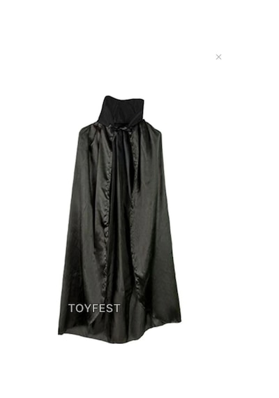 Cadılar Bayramı Malefis Maleficent Boynuzlu Taç 120 Cm Yakalı Pelerin Halloween Kostüm Seti