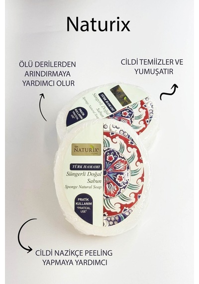 Türk Hamamı Süngerli Sabun 150 G