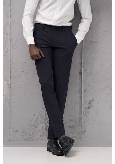 Notra Slimfit Pamuklu Full Likralı Esnek Yazlık Kumaş Pantolon Lacivert