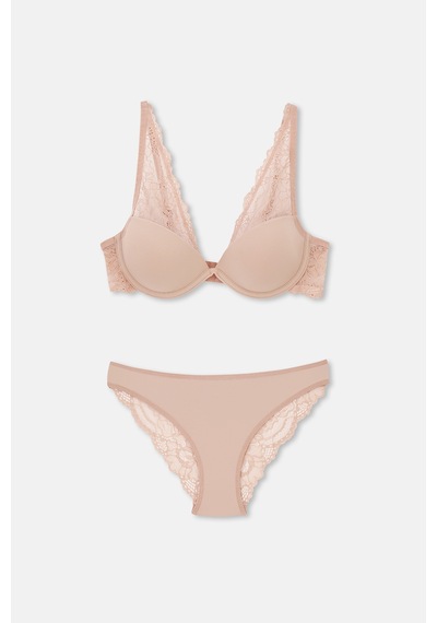 Eros Pudra Ersk1140 Rosemary Dantel Detay Kaplı Bralet Tk. Pudra