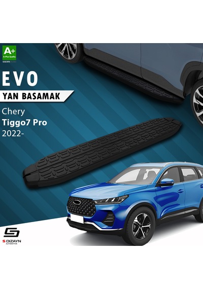S-dizayn Chery Tiggo7 Pro Evo Siyah Yan Basamak 183 Cm 2022 Üzeri