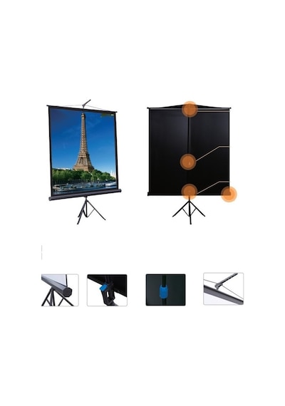 Peak T120 244x200 CM Tripod Projeksiyon Perdesi
