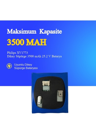 Philips Xv1773 Dikey Süpürge 3500 Mah 25.2v Batarya