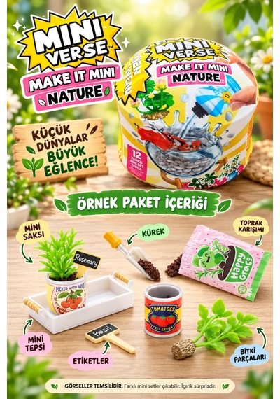 Mini Verse Doğa Temalı Sürpriz Paket 12 Farklı Seçenekli 2. Nesil Oyuncak Sürpriz Paket