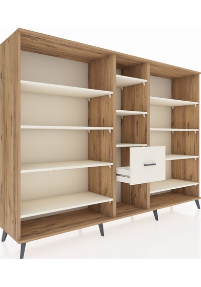 Hyperion Dolap 11 Raflı 3 Çekmeceli 220x44x163 Çam-aytaşı Aytası - Atlas Çam Hyperion Dolap 11 Raflı 3 Çekmeceli 220x44x163 Çam-aytaşı Aytası - Atlas Çam