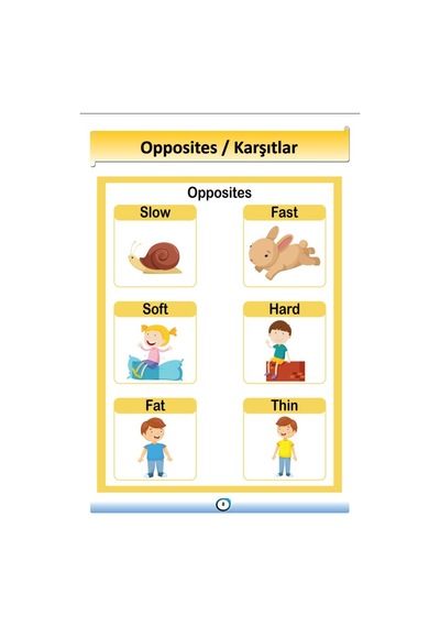 İngilizce Karşıtlar-Zıtlar (Opposite) Kitabı