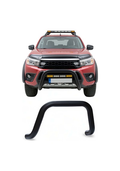 Toyota Hilux 2015-2020 Uyumlu Araca Özel Pars Ön Koruma 76mm Siyah