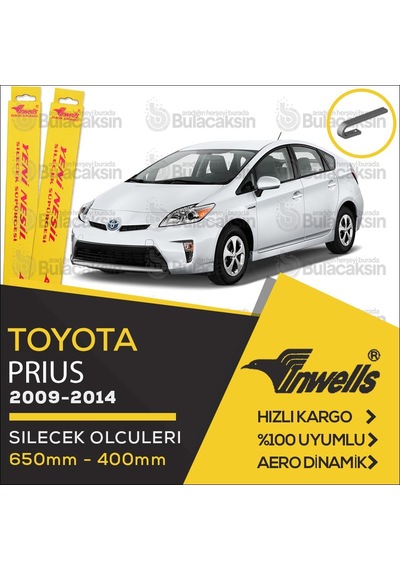 Toyota Uyumlu Prius Muz Silecek Takımı 2009-2014 İnwells
