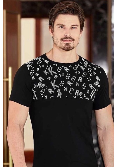 Alfa Aksesuar 03 Berrak Erkek T-shirt 4041 siyah