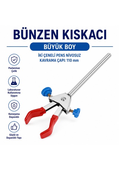 Bünzen Kıskacı - Büyük Boy - İki Çeneli Pens Nivosuz Kavrama Çapı: 110 Mm