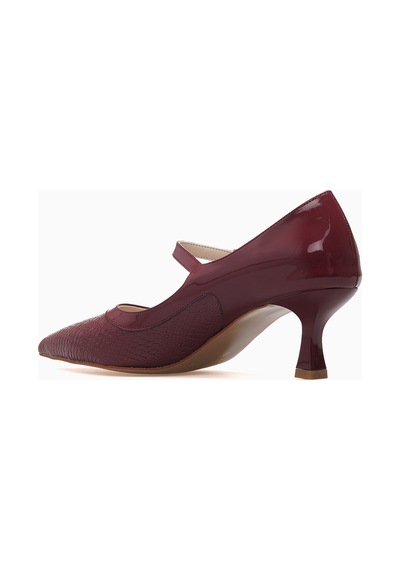 Kuum Kadın Stiletto Ayakkabı 26k K145-25766 Bordo