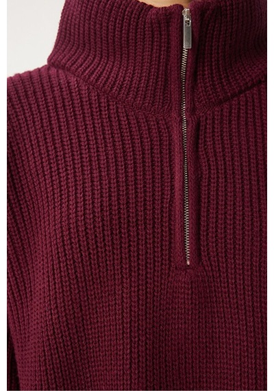Cloudy Kids Kadın Oversize Fermuarlı Crop Triko Kazak Günlük Kullanım Mevsimlik Bordo - 607293446 Bordo Cloudy Kids Kadın Oversize Fermuarlı Crop Triko Kazak Günlük Kullanım Mevsimlik Bordo - 607293446 Bordo