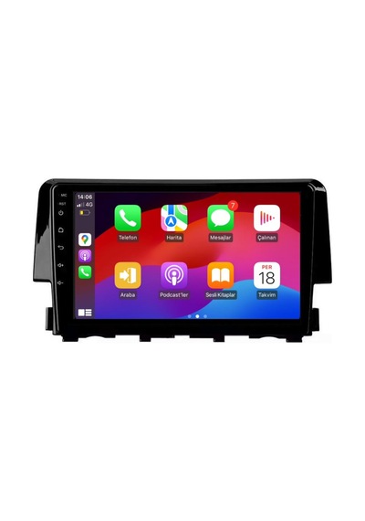 Honda Civic Fc5 Android Multimedya Sistemi 4-64 Cadence 2016-2020 +360 Kamera 9"