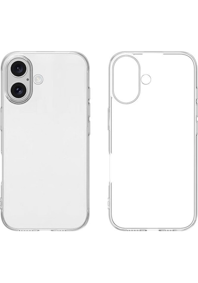 Techaks Apple Uyumlu iPhone 17 Kılıf Zore Süper Silikon Kapak - Şeffaf Şeffaf