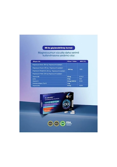 Forvits Lab Magnezyum 30 Tablet