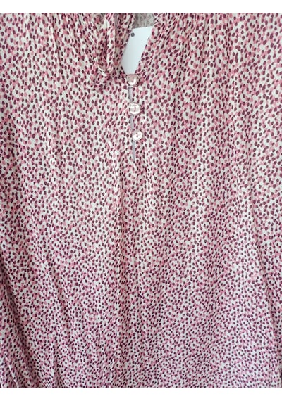 Butik Ayvitrin Kadın Bluz Gömlek Pıtırcık Bordo