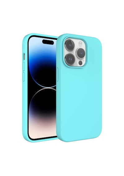 Apple Uyumlu iPhone 14 Pro Max Sıvı Teknolojili Silinebilir Sert Zore Kivi Kapak