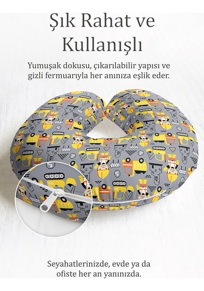 İnşaat Temalı Çocuk & Yetişkin Boyun Yastığı - Sevimli Sarı Gri Yumuşak Seyahat Yastığı Doygun Gün Batımı Paslı Turuncu İnşaat Temalı Çocuk & Yetişkin Boyun Yastığı - Sevimli Sarı Gri Yumuşak Seyahat Yastığı Doygun Gün Batımı Paslı Turuncu