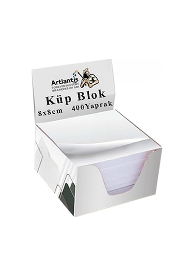 Masaüstü Küp Blok Not Kağıdı 15 Paket 8x8 Cm Beyaz Küp Not Kağıdı Kare Kağıt Beyaz Boş Kağıt 400 Yaprak H